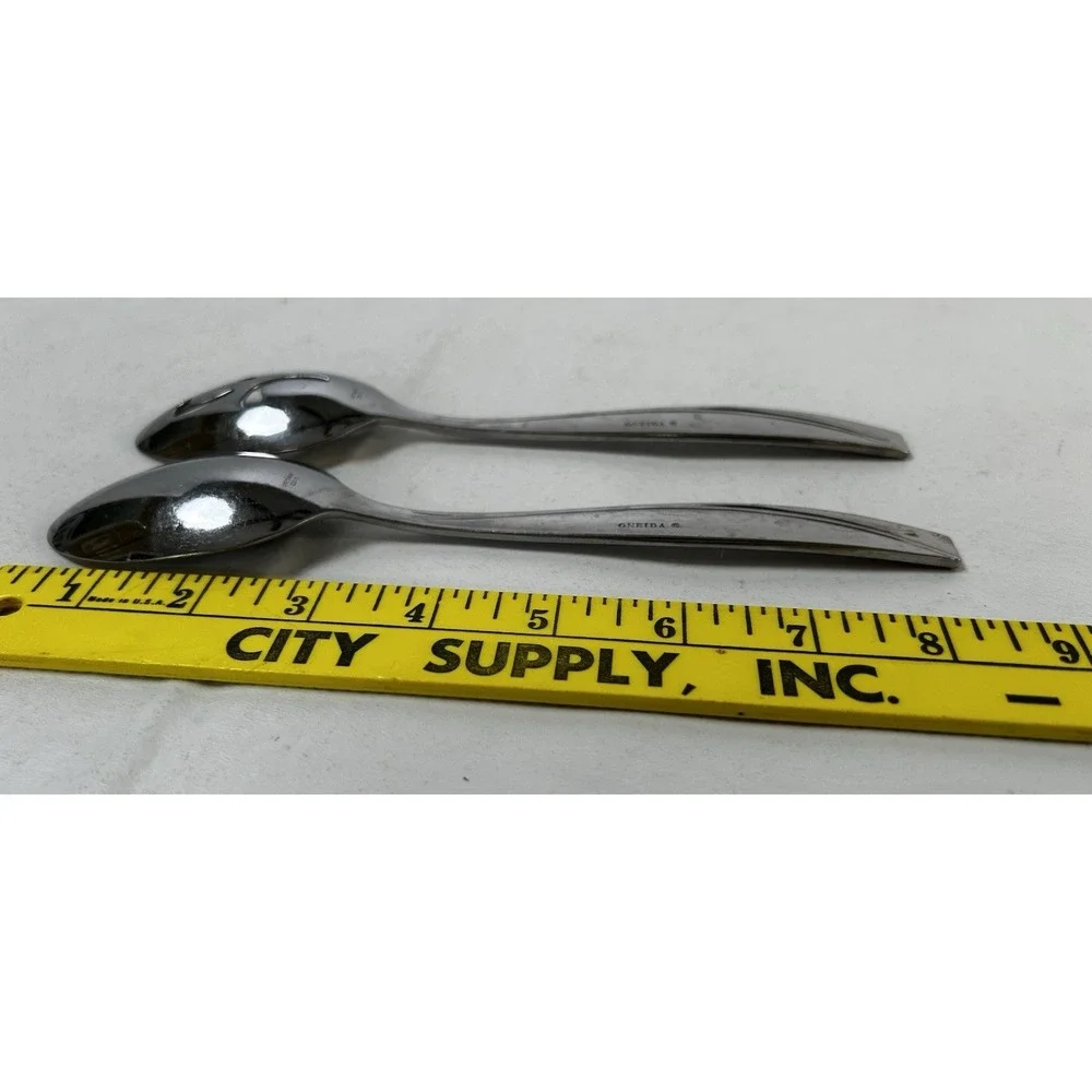 Set of 2 OneidaCraft Deluxe Stainless 